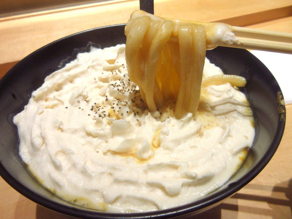 白いカレーうどん