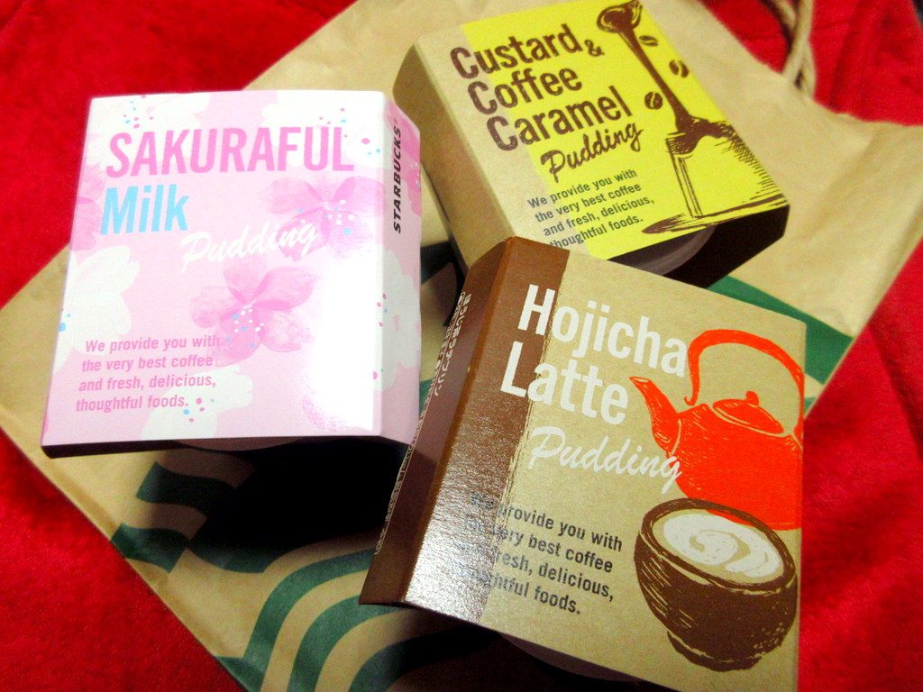 スタバ　プリン　2019　桜　ほうじ茶　プリンバッグ